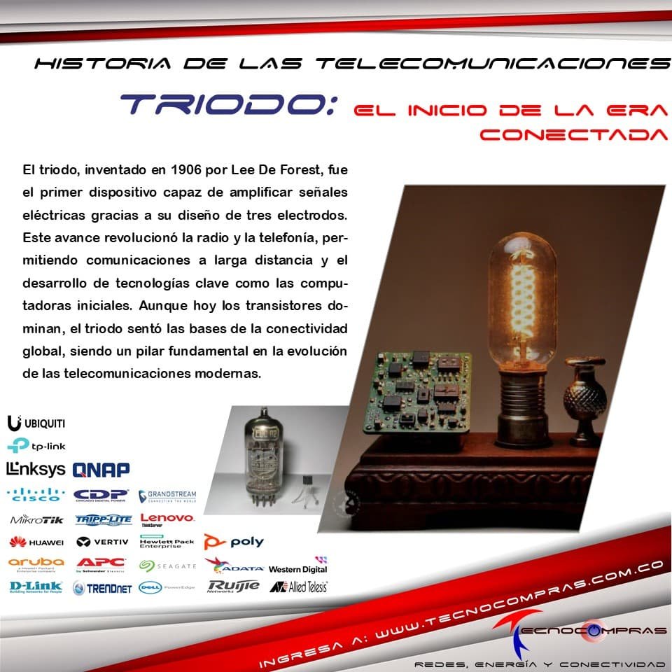 Del Triodo al Mundo Conectado: El Origen de las Telecomunicaciones Modernas #Tecnocompras #DatosParaLaHistoria #Telecomunicaciones