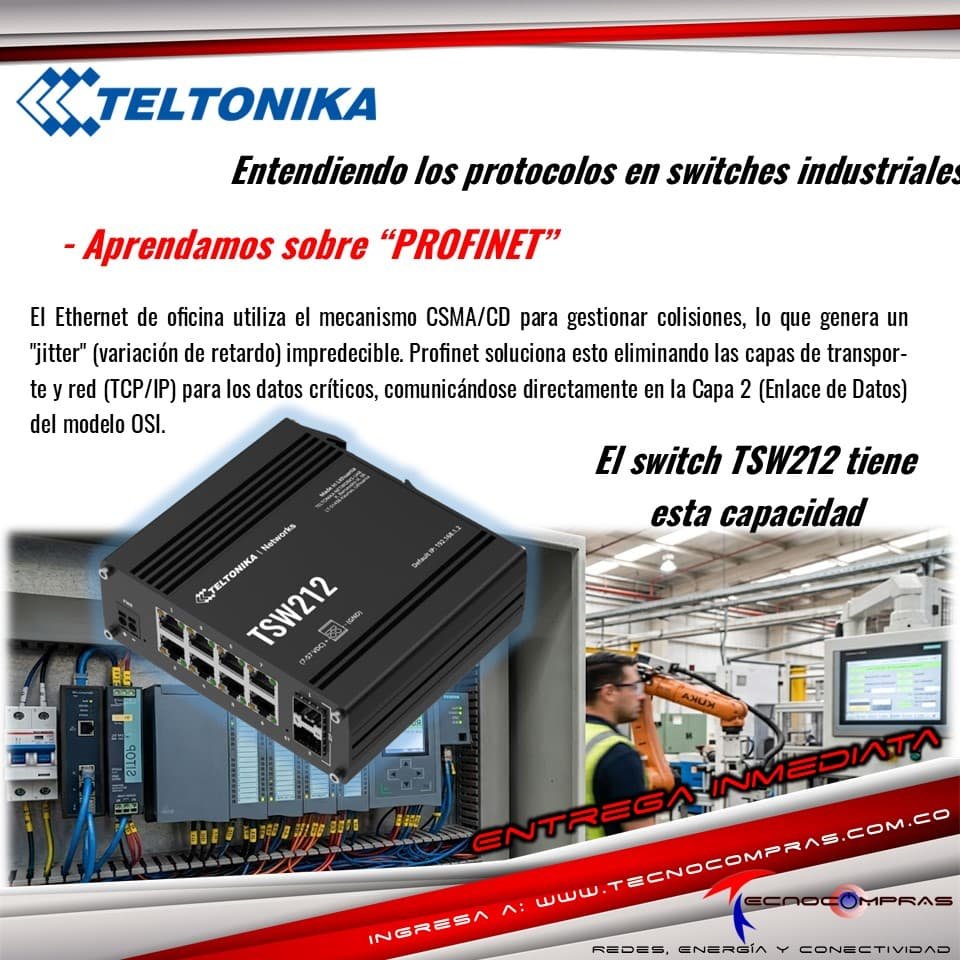 Profundizando en los protocolos de switches industriales #Teltonika #Tecnocompras #SwitchIndustrial #RedesIndustriales #AutomatizacionIndustrial